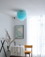 Glacia Murano Glass Ceiling Light with Gold Accents