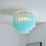 Glacia Murano Glass Ceiling Light with Gold Accents