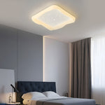 Square Novelty Stars Decor 3 Step Dimming Milky White Modern Ceiling Lights