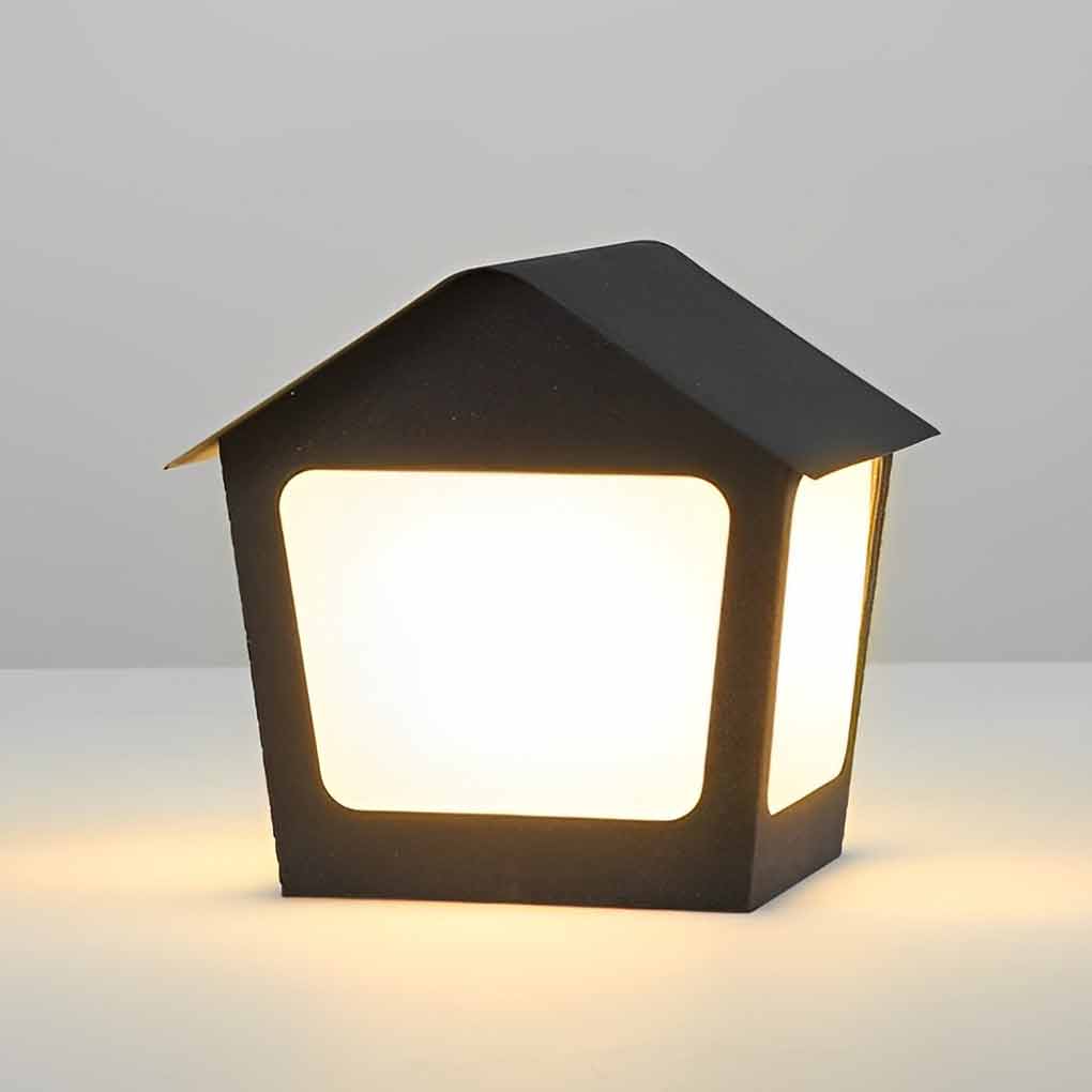 Cottage Shaped Modern Solar Fence Post Lights Li002306