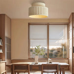 Vintage Cream Style Drum Ceiling Lamp