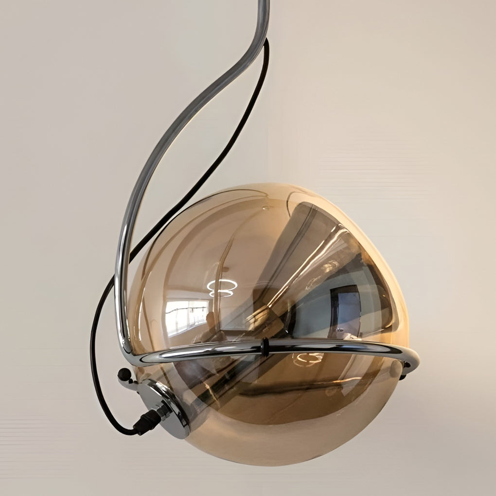 Ball Shaped Glass Modern Pendant Light