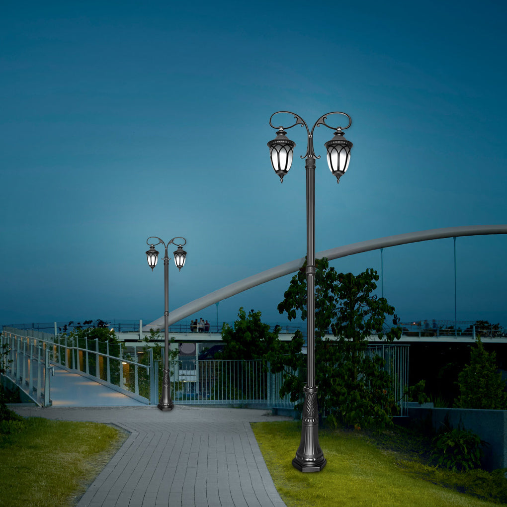 2 Head Led Black Street Light Li002483