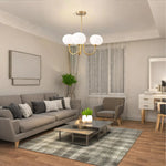 Nordic Minimalist Ceiling Chandelier Gold Silvery For Living Room Child Bedroom Pendant Lamp Home Decor Lighting Luster Fixture
