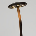 Mushroom LED Pathway Light in Brown Aluminum for Garden and Lawn