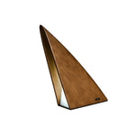 Triangular Wooden Table Lamp with Touch Dimming, Cordless LED