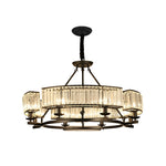 Round Metal Crystal Chandelier Ha098815