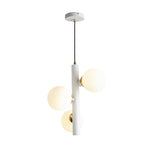 3 Glass Balls Led Chandelier Light Ha098857