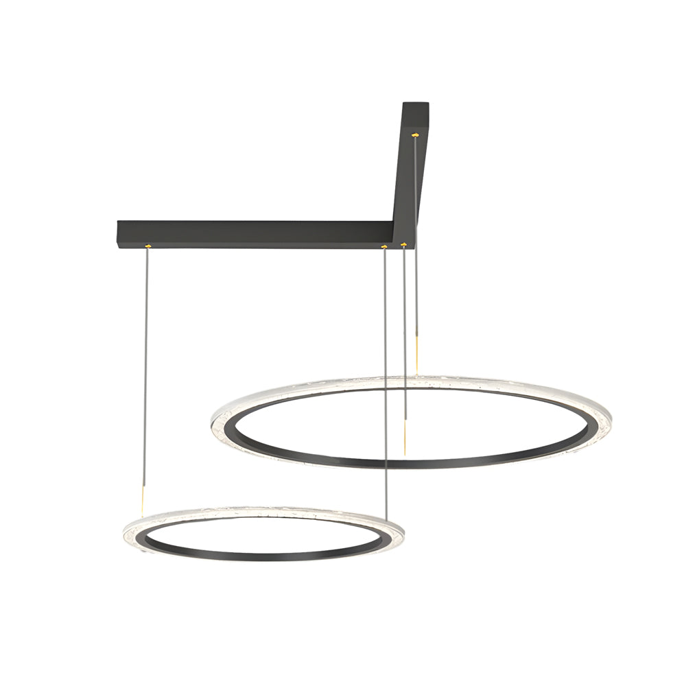 2 3 Circles Rings Three Step Dimming Minimalist Modern Ceiling Light Fixture