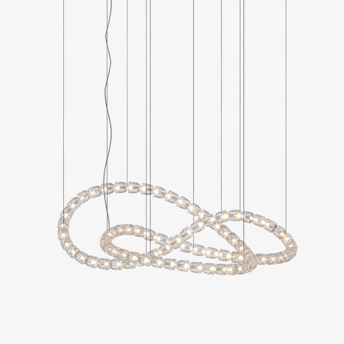 Gabriel Infinity LED Chandelier – 81-Light Crystal Pendant for Grand Interiors