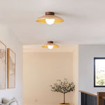 Rustic Mini Wood Ceiling Lamp