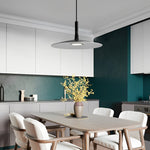 Nordic Flat Dish LED Pendant Light – Minimalist Ceiling Hanging Lamp