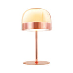 Dome Shape Glass Ambient Led Table Lamp In Chrome