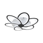 Modern Petal Flush Mount Light Acrylic Led Flower Shape Ceiling Lamp