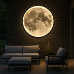 Modern Round Moon Wall Lamp