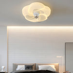 Romantic Flower 3 Step Dimming Led Mute Shaking Head Modern Ceiling Fans