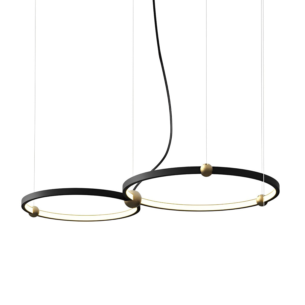 Circular Black Pendant Light Ha091476