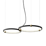 Circular Black Pendant Light Ha091476