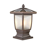 Retro Modern Solar Fence Post Light Ha092357
