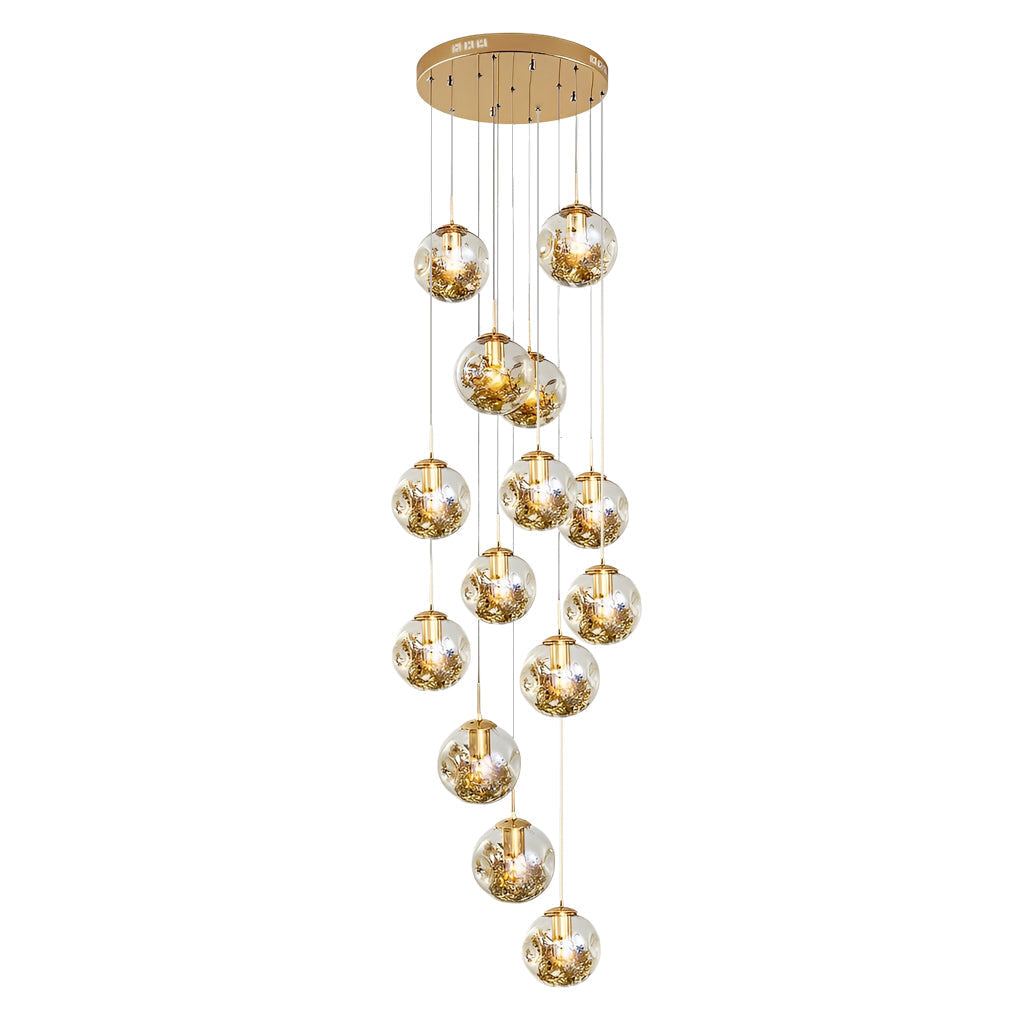 Glass Globes Shade Chandelier Ha095051