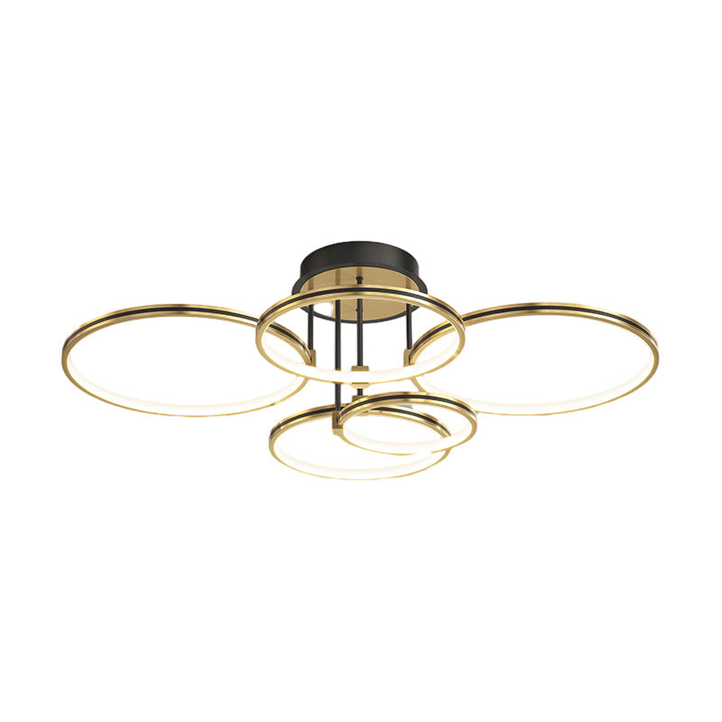 Rings Modern Ceiling Lights With Leather Ha098316