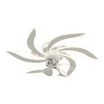 Flowers Leaves Shake Head 3 Step Dimming Modern Ceiling Fans With Light