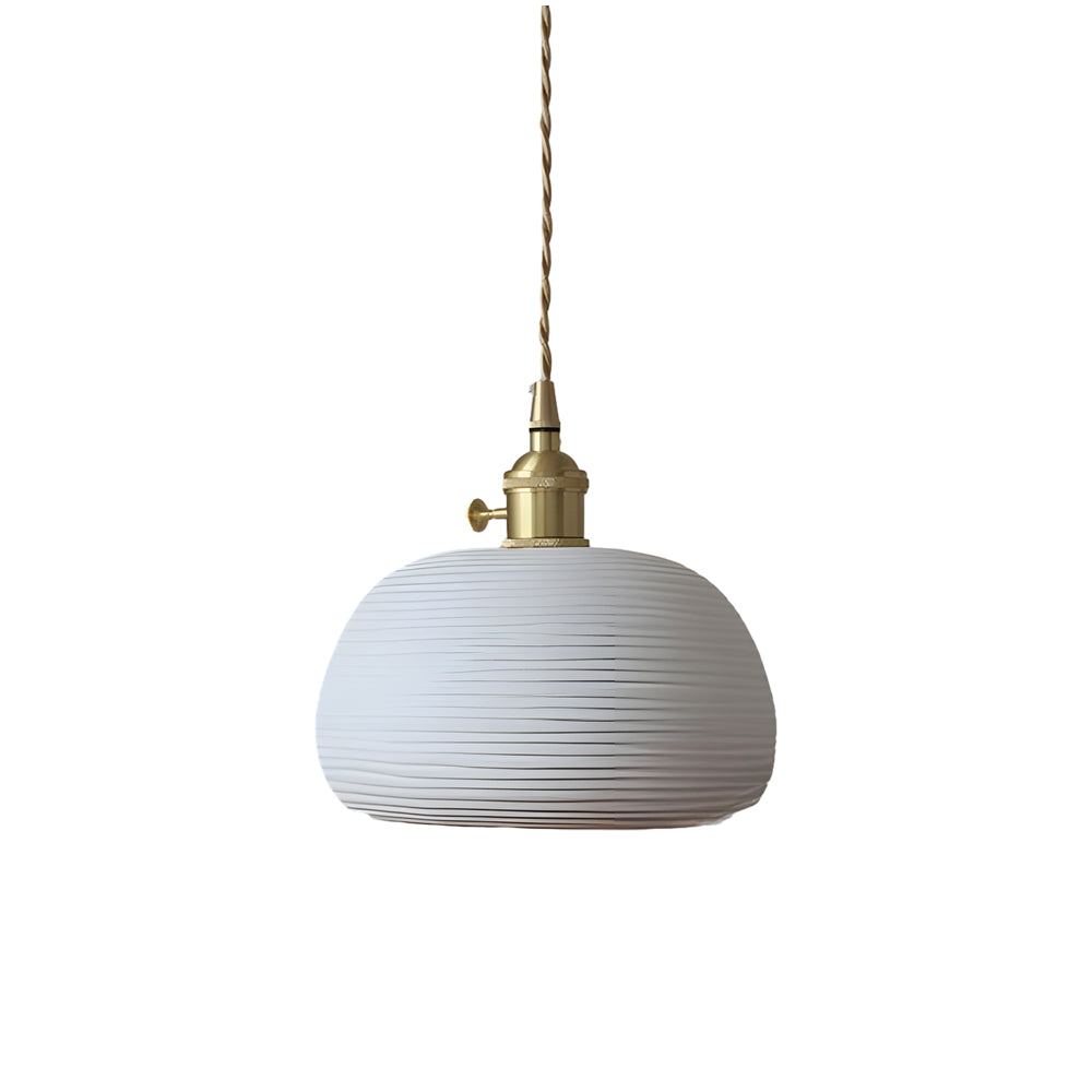 Handmade Ceramic Shade Japanese Style Pendant Light Li002664