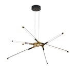 3 8 Light Led Dimmable Linear Sputnik Chandelier For Living Room