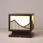 Mountain Scenery Modern Solar Post Light Li002225