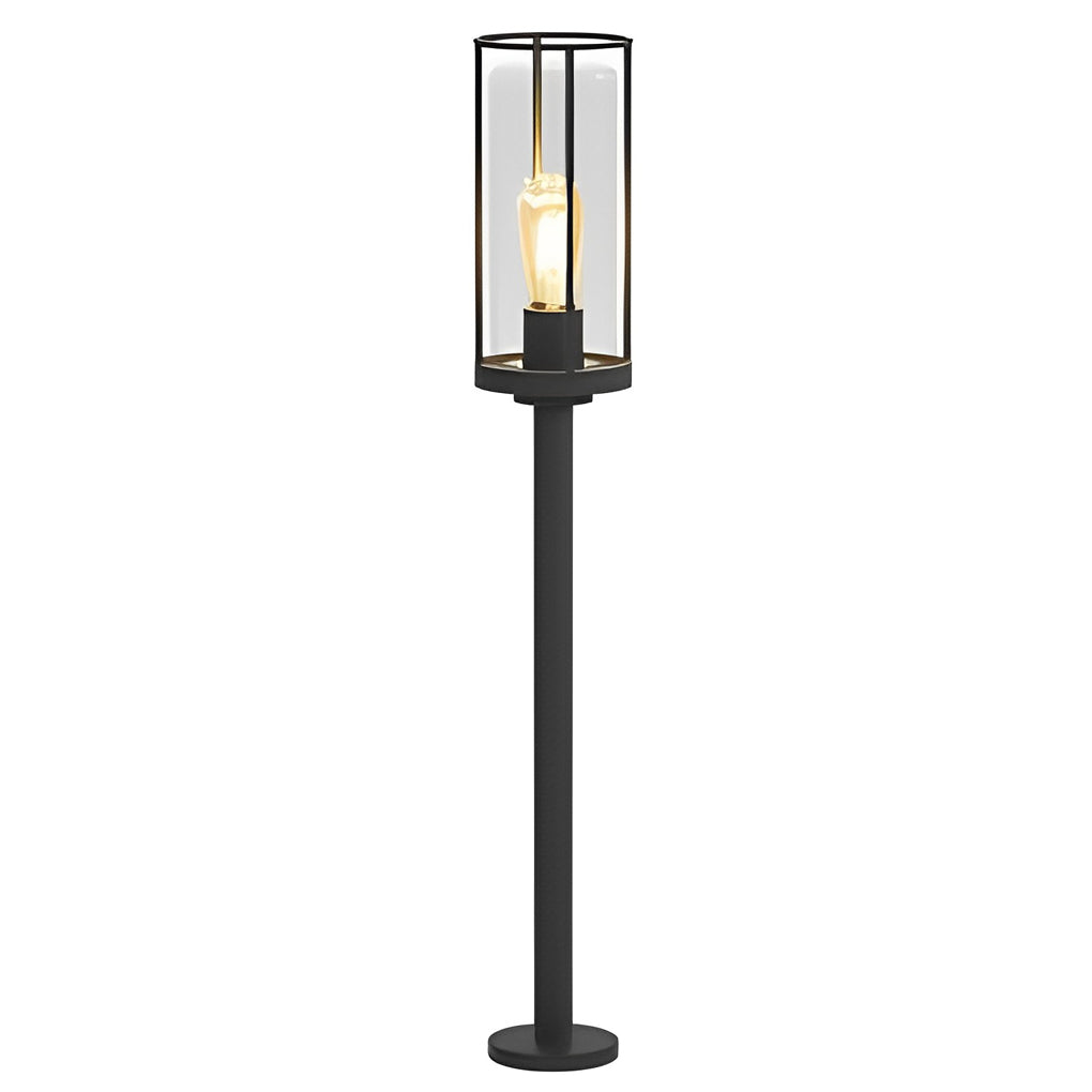 Lumina Round Stainless Steel Outdoor Wall & Post Light in Matte Black