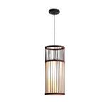 Artisan Bamboo LED Pendant Light – Handwoven Minimalist Hanging Lamp for Modern Interiors
