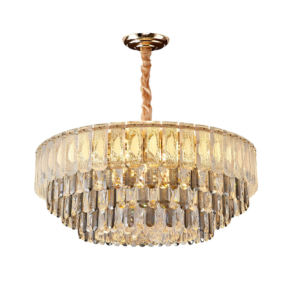 Round Crystal Postmodern Chandelier Light Ha092896