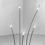 Reed LED Outdoor Lawn Lights in Black Stainless Steel