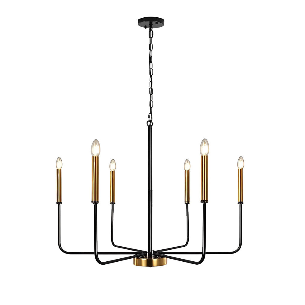 6 Lights Candlestick Chandelier Ha098569