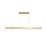 47 24 1 Light Linear Led Dimmable Kitchen Island Pendant Black Bronze