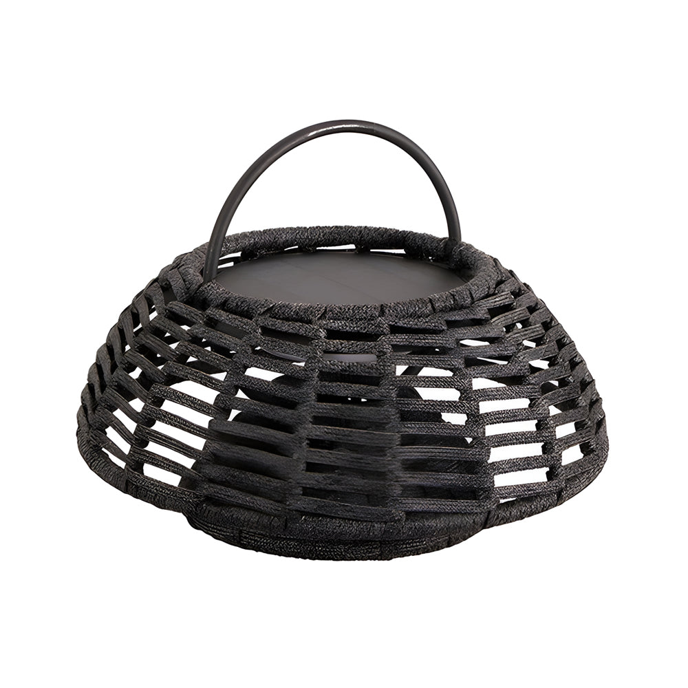 Decorative Ropes Rattan Waterproof Led Modern Solar Outdoor Chandelier