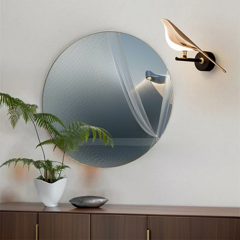 Golden Silver Touch Switch Bird Led Wall Lights Wall Sconce 360 Rotatable Indoor Led Wall Lamps For Bedroom Corridor Ac85 265V