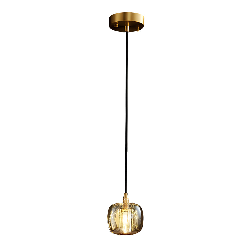 Long Spiral Cubes Crystal Pendant Light Dimmable Chandelier For Staircase