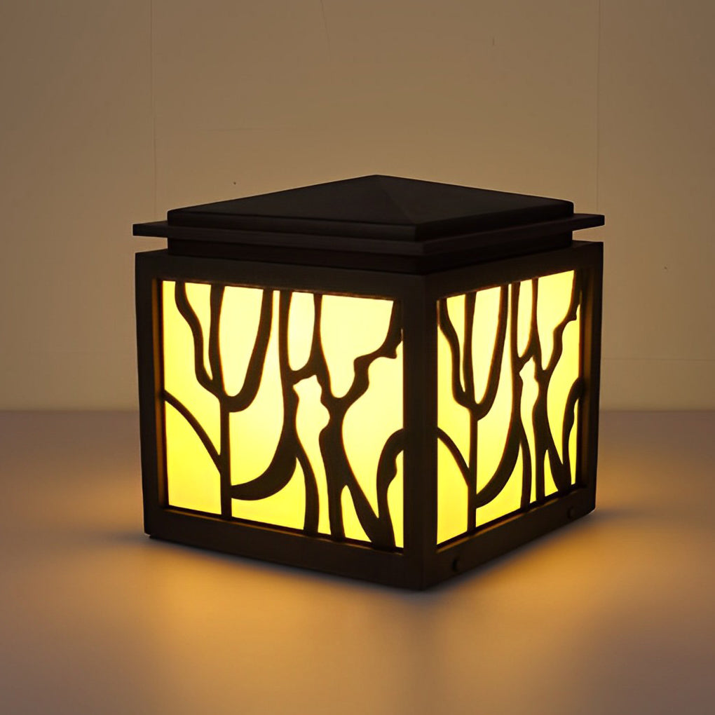 Rustic Led Outdoor Fence Post Light Li002368