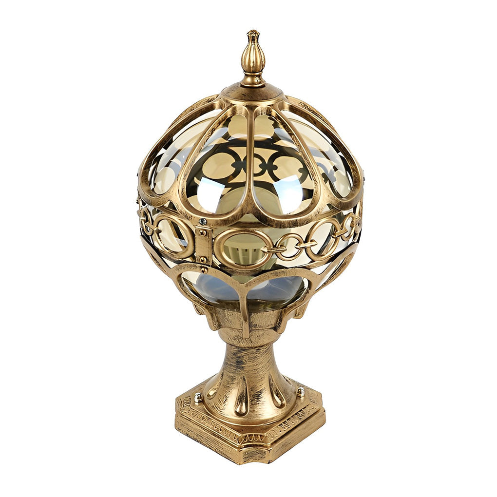 Round Ball Fence Post Lights Ha080221