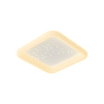 Square Round Three Step Dimming Led Milky White Modern Ceiling Light Fixture