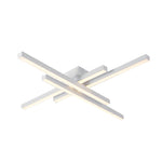 4 Light Modern Linear Parallax Ceiling Lamp Led Flush Mount Ceiling Light
