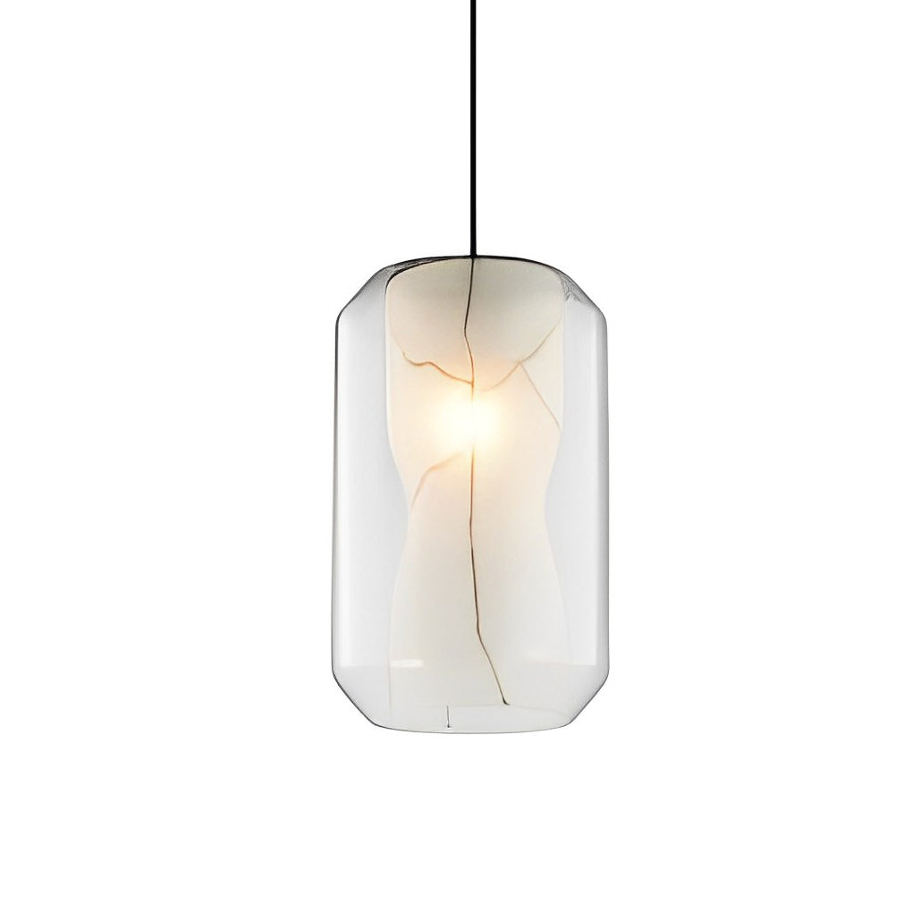 Double Glass Lampshade Pendant Light Ha088341
