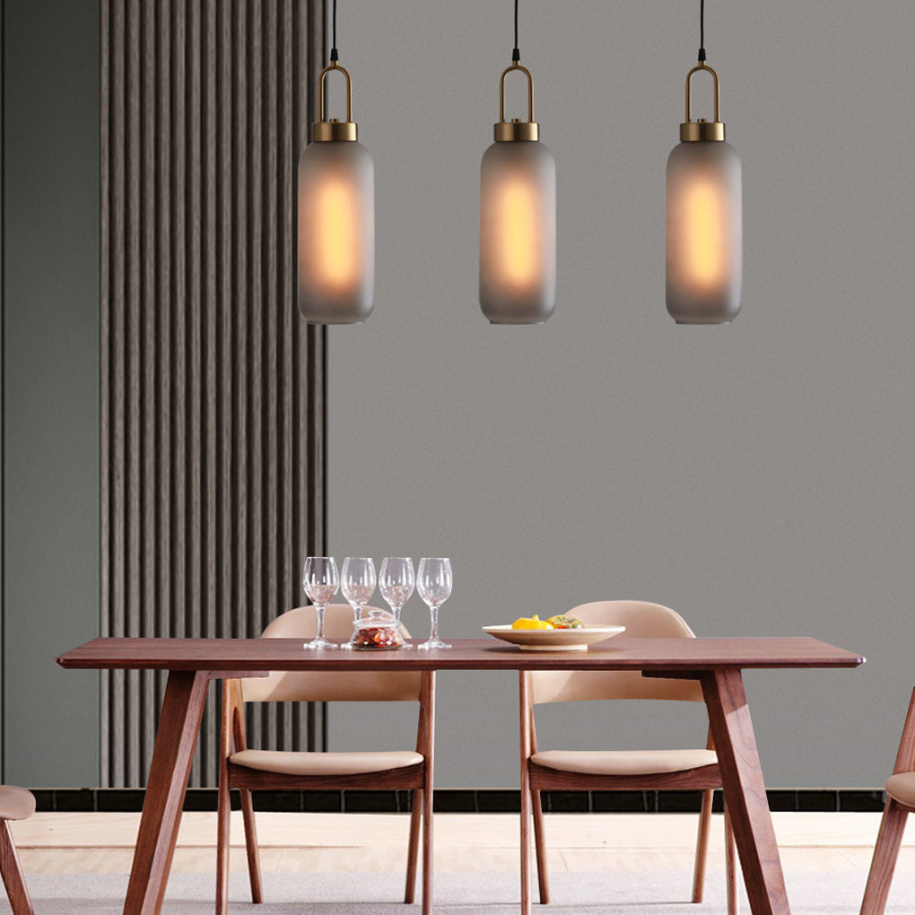 Aurelia Globe Pendant Light in Electroplated Metal and Glass