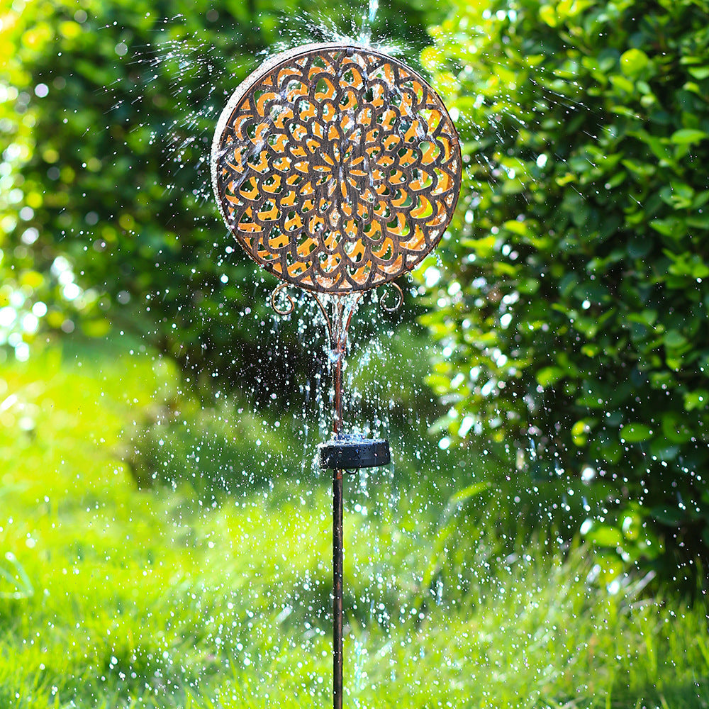 Round Hollow Waterproof Solar Light Li002669