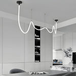 Modern Minimalist Led Silicone Rope Pendant Chandelier