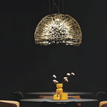 Metal Crystal Semicircular Sphere Stars Sparkle Post Modern Chandelier