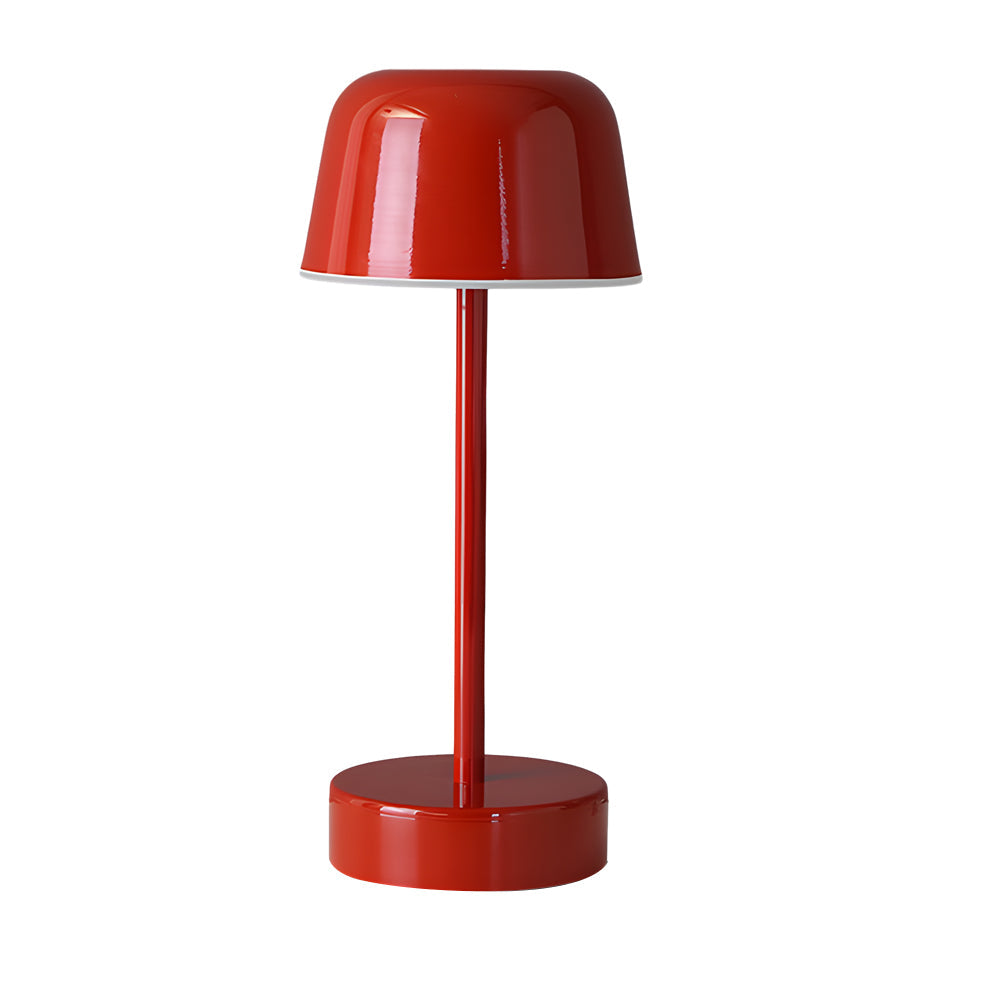 Tunable Metal Finish Table Lamp In Hat Style