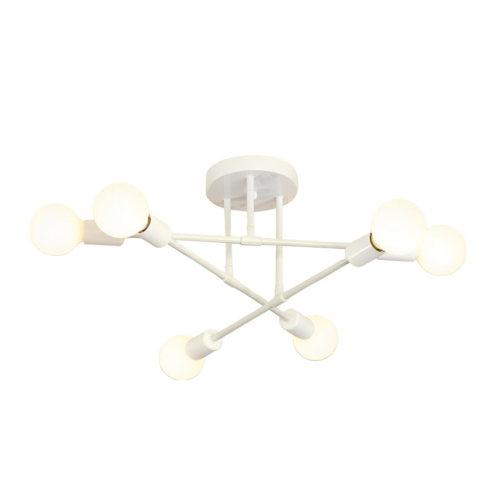 Elegant 6 Light Flush Mount Light E26 E27 22 Dia