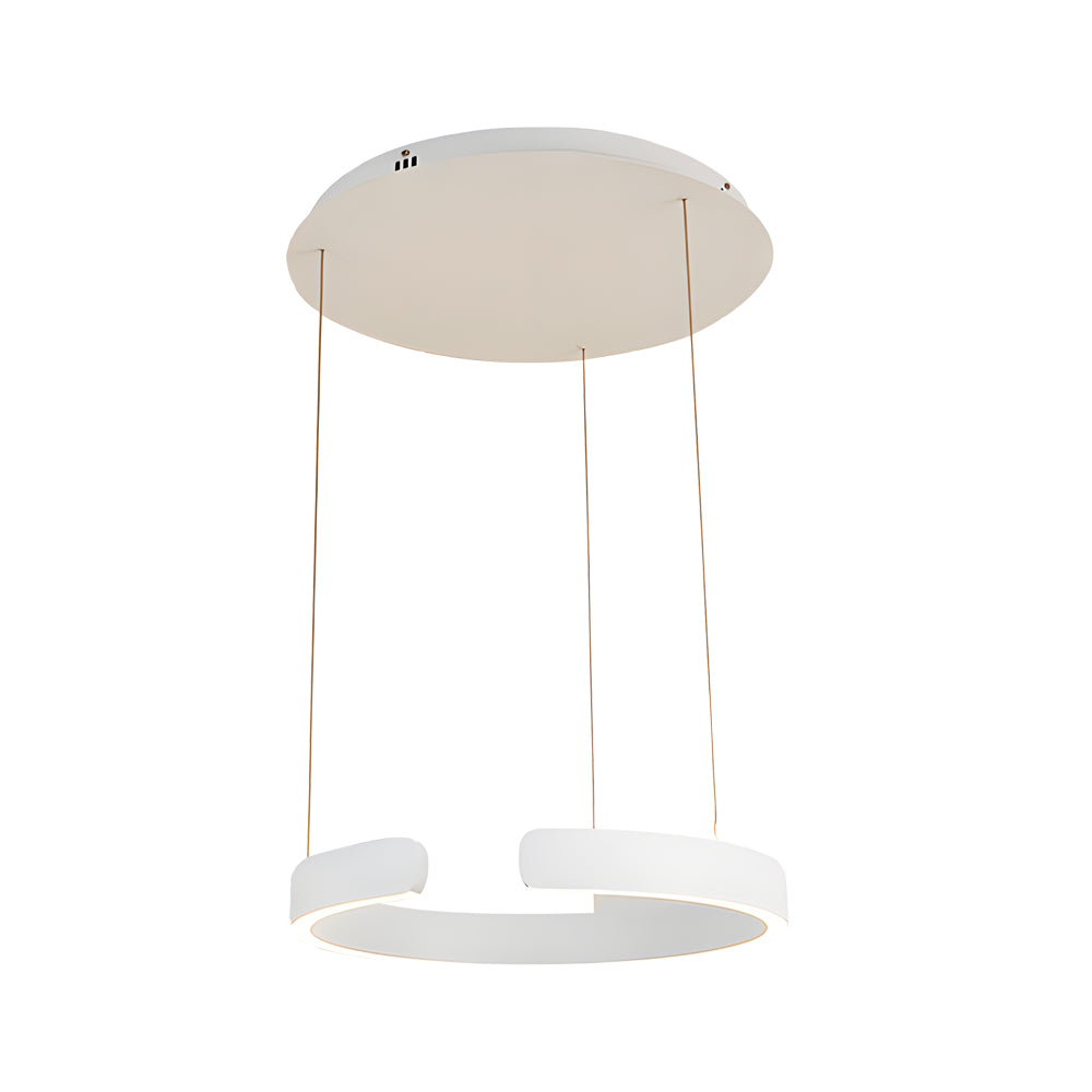 Modern C Shaped Pendant Light With Adjustable Height